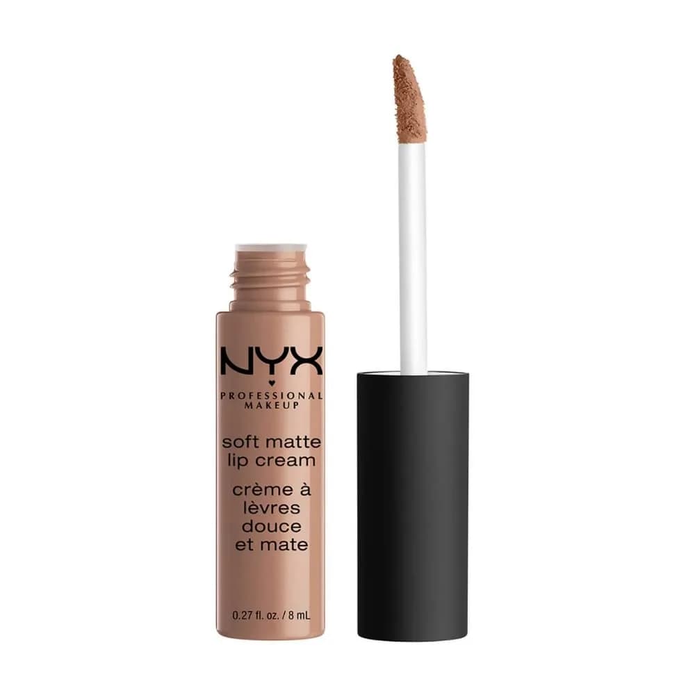 NYX PROFESSIONAL MAKEUP Soft Matte Lip Cream Budapest | Long-lasting, lightweight liquid lipstick in deep mauve with red undertone — London