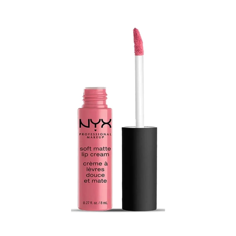 NYX PROFESSIONAL MAKEUP Soft Matte Lip Cream, Milan (Dark Pink-Brown) 7.9ml (0.27 Fl Oz) | Long-Lasting Matte Finish