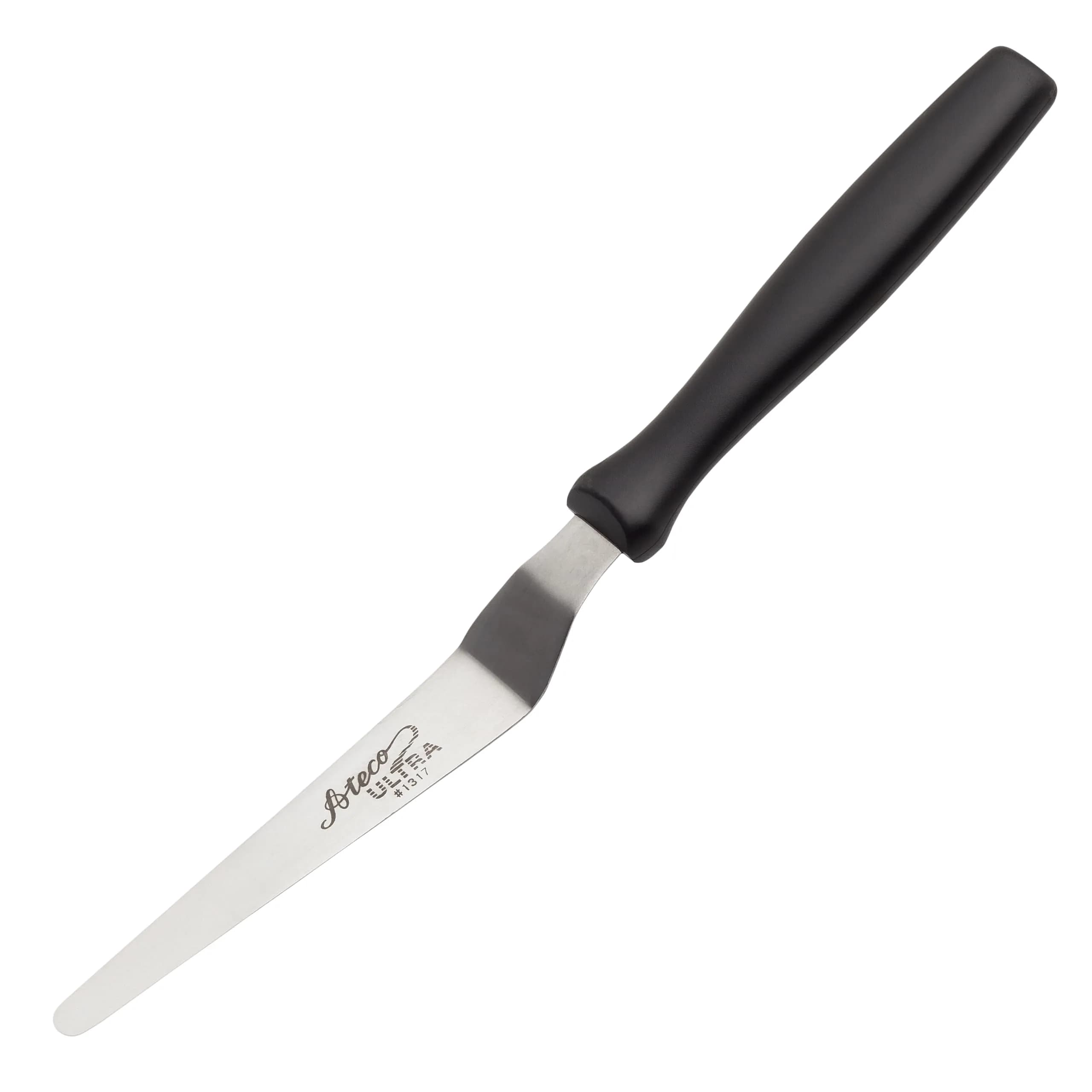 Ateco Ultra Offset Spatula with 4.25" x 0.75" Stainless Steel Blade, 4.5 inch (11.4 cm) | Professional Quality for Baking & Decorating — 0.75 Inch