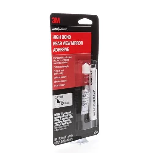 3M High-Bond Rearview Mirror Adhesive 0.02 fl oz (1.8 mL) | Securely Attaches Mirror Brackets thumbnail 2