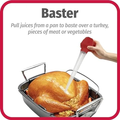 GoodCook 11.5 inch Turkey Baster with Silicone Bulb & Cleaning Brush | 150ml (5 fl oz) Capacity thumbnail 5