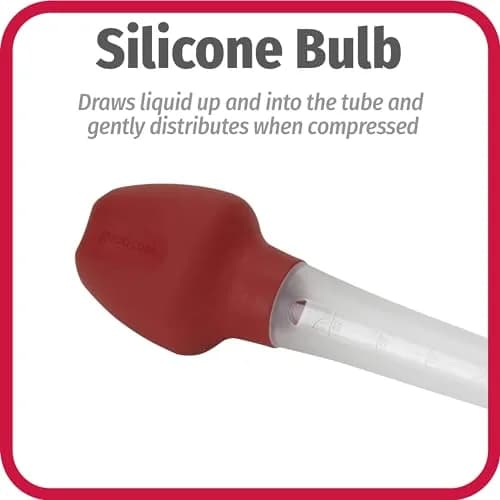 GoodCook 11.5 inch Turkey Baster with Silicone Bulb & Cleaning Brush | 150ml (5 fl oz) Capacity thumbnail 7