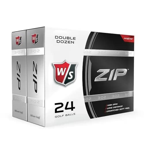Wilson Staff Zip Golf Balls- White, 24 Pack | Minimal Spin & Max Distance thumbnail 6