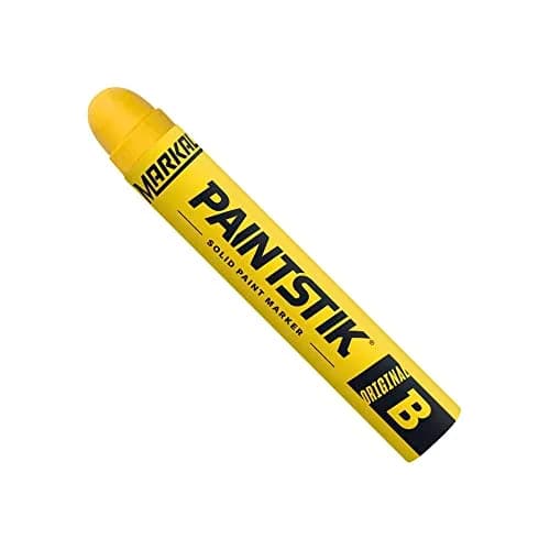 Markal Paintstik Solid Paint Marker Yellow 11/16" x 4-3/4" (Pack of 12) | Professional Grade Marking Pen thumbnail 4