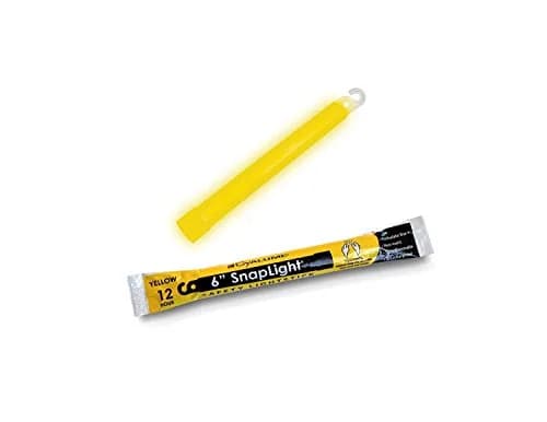Cyalume Yellow Survival Glow Sticks - 10 Pack, 6" Long, 12-Hour Duration | Emergency Flares & Hiking Safety Gear thumbnail 3
