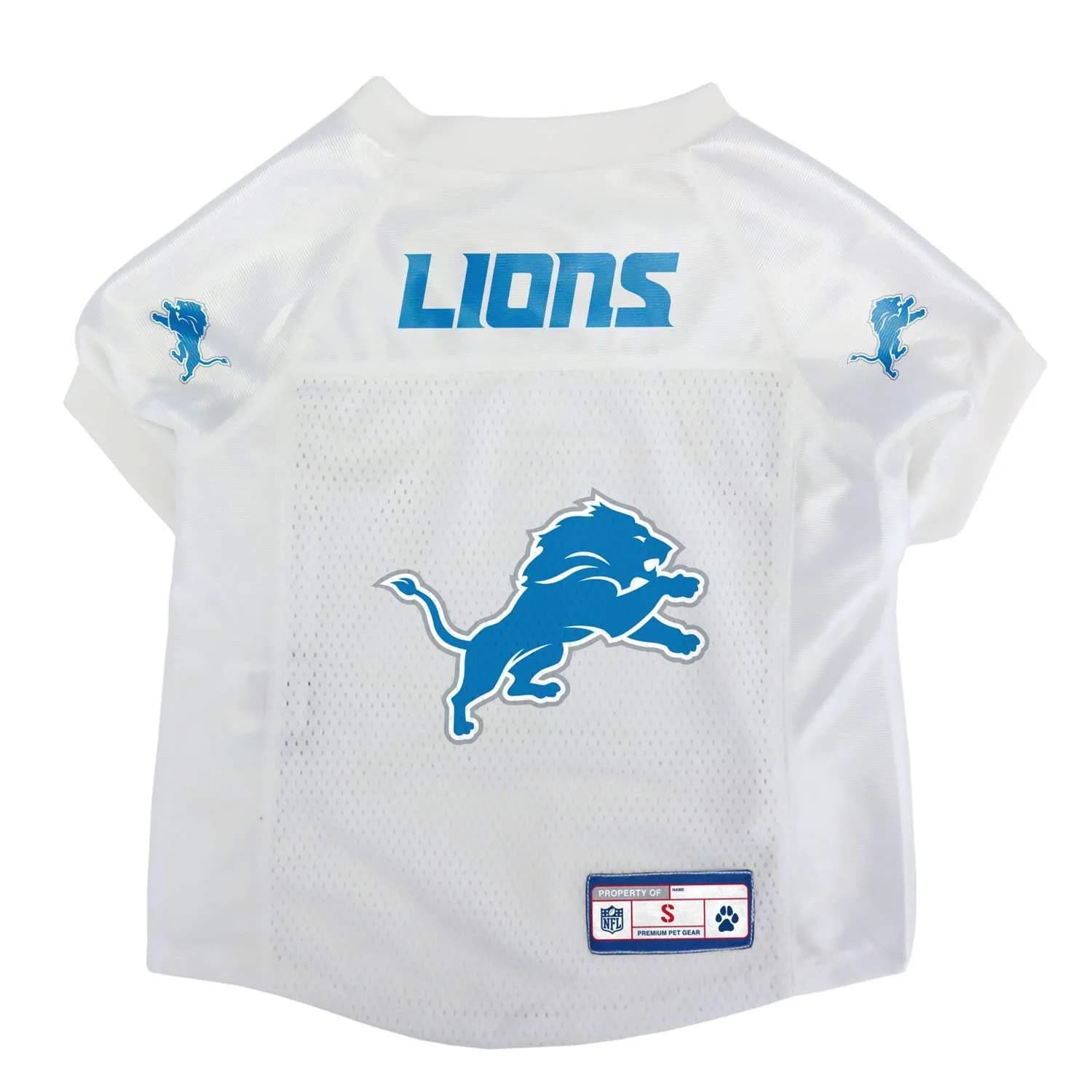 Littlearth NFL Kansas City Chiefs Basic Pet Jersey, Small | Team Color, Comfortable Polyester — Detroit Lions / Small / Detroit Lions