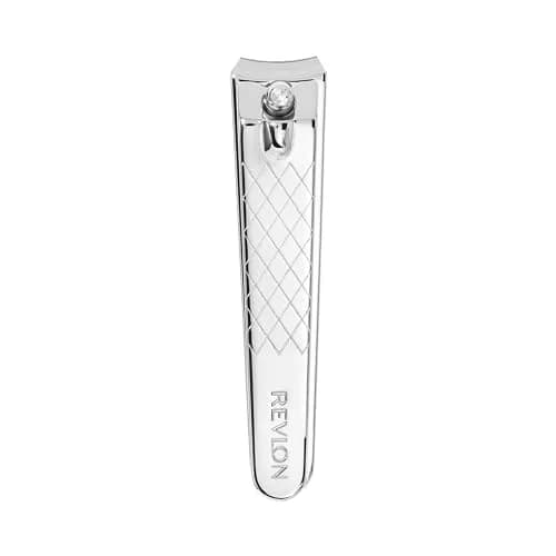 Revlon Nail Clipper With File, Curved Blade for Accurate Trimming & Grooming, Silver (9.5g) thumbnail 1