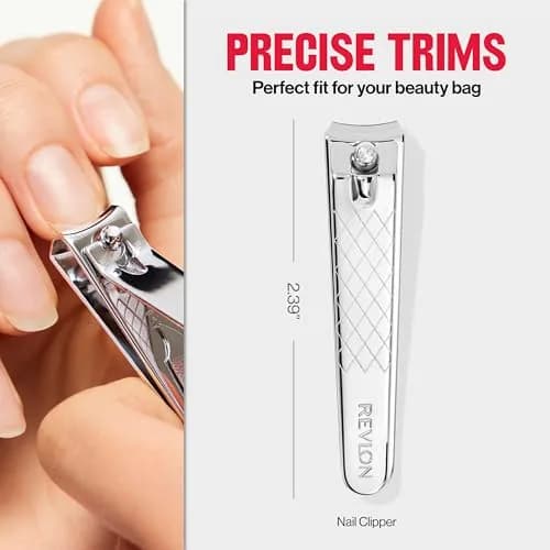 Revlon Nail Clipper With File, Curved Blade for Accurate Trimming & Grooming, Silver (9.5g) thumbnail 8
