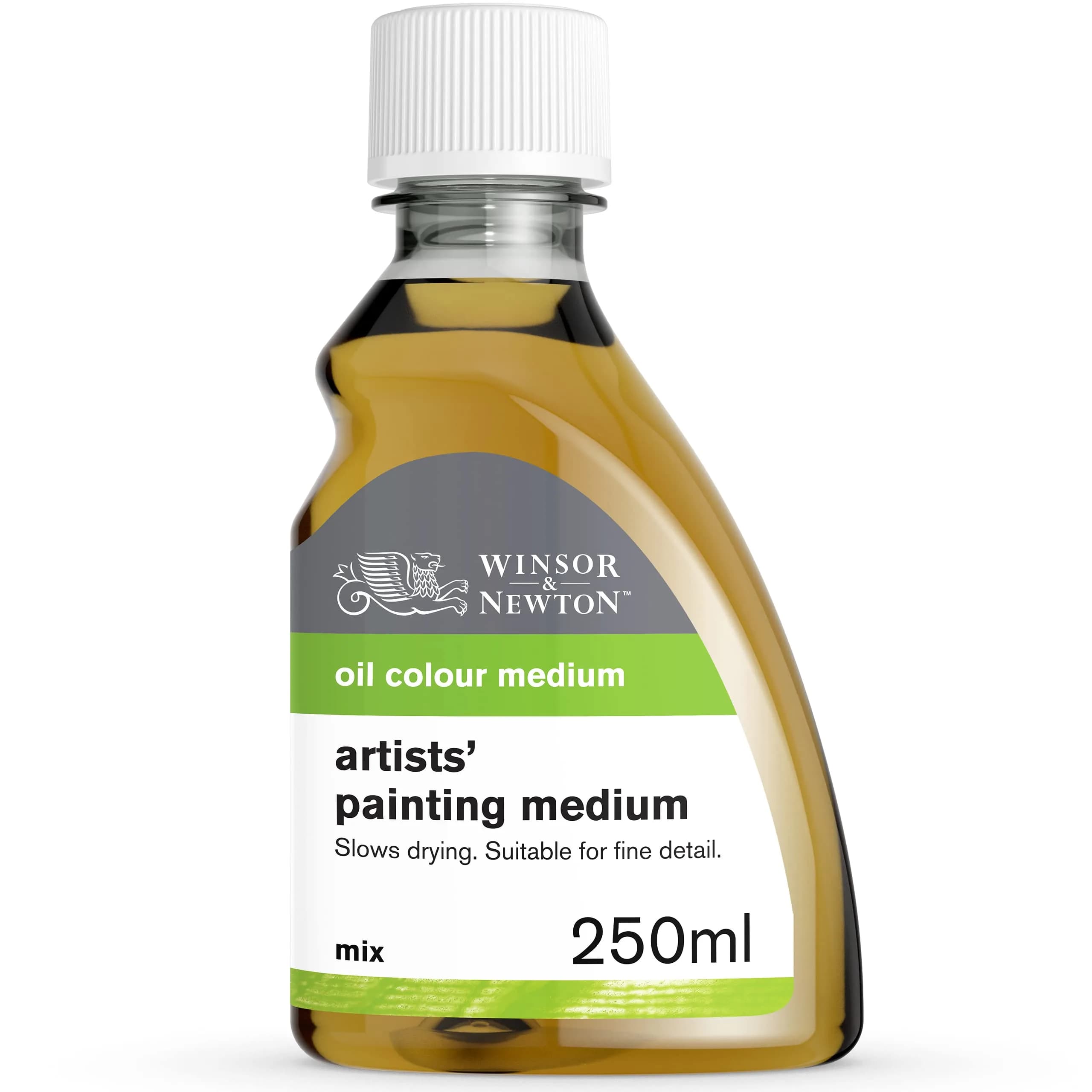 Winsor & Newton Refined Linseed Oil 75ml (2.53 Fl Oz) | Slows Drying, Improves Flow, Enhances Gloss — 8.45 Fl Oz / 8.4-oz Bottle