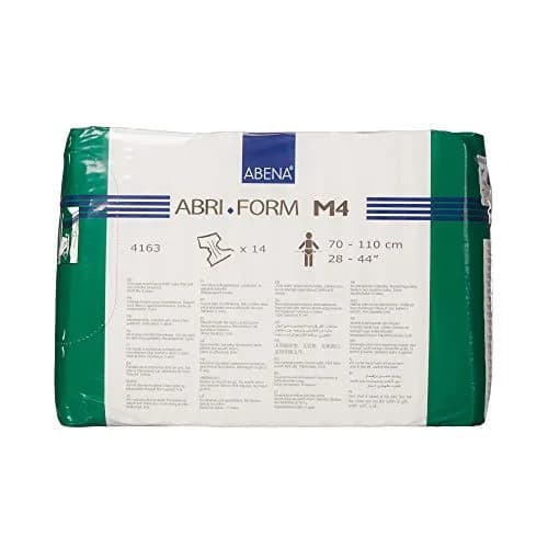 Abena Abri-Form Comfort M4 Adult Briefs Level 4 Plastic-Backed 3600ml Absorption | Unisex Medium 42 Count thumbnail 3