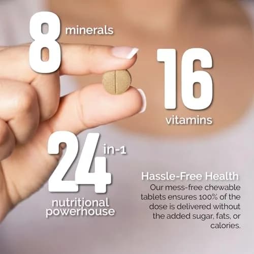 Vita-Tabs Multivitamin & Mineral Supplement for Dogs | Liver Flavored Chewable Tablets for Skin, Coat & Energy, 60 Chews thumbnail 2