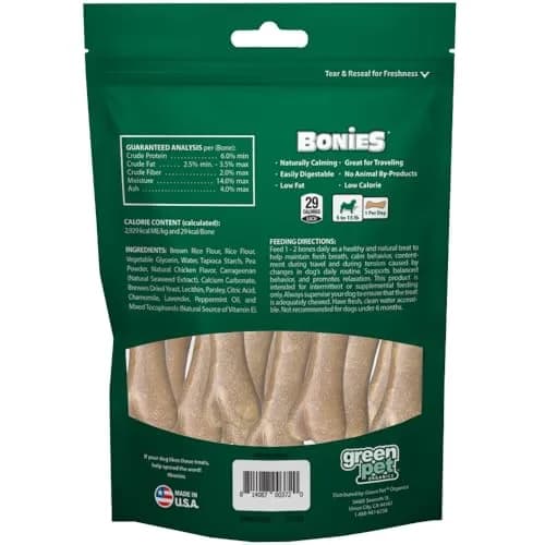Pet Health Solutions Bonies Natural Calming Formula Dog Treats - Chicken, 20 Bones | Supports Anxiety & Breath thumbnail 6