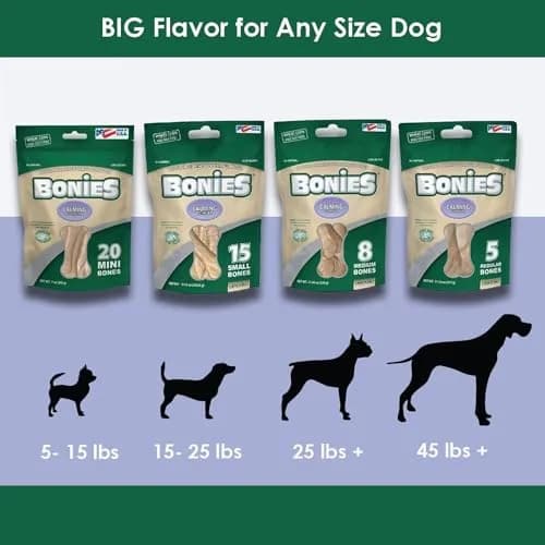 Pet Health Solutions Bonies Natural Calming Formula Dog Treats - Chicken, 20 Bones | Supports Anxiety & Breath thumbnail 9