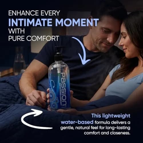 Passion Natural Water-Based Personal Lubricant 16 Fl Oz | Smooth, Non-Sticky, Easy-to-Clean Formula for Comfortable Use thumbnail 3