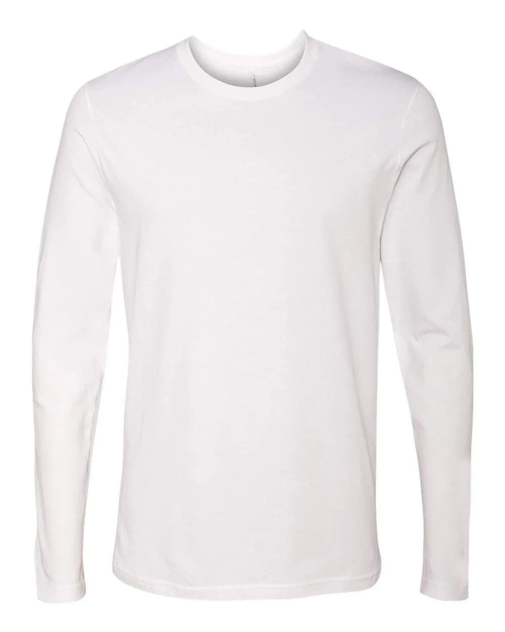 The Next Level Men's Long-Sleeve Poly/Cotton Thermal White S | Support for Indian Climate - main product image