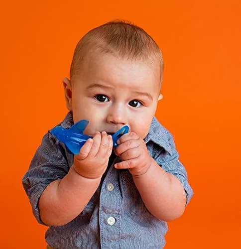 Baby Banana Shark Training Toothbrush 1 Count | Bendable Food-Grade Silicone for Gums & Teeth thumbnail 7