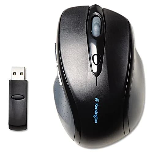 Kensington Pro Fit Full-Size Wireless Mouse (K72370US),Black/Silver | Ergonomic, 1200 DPI, Plug & Play, All-Day Comfort thumbnail 1