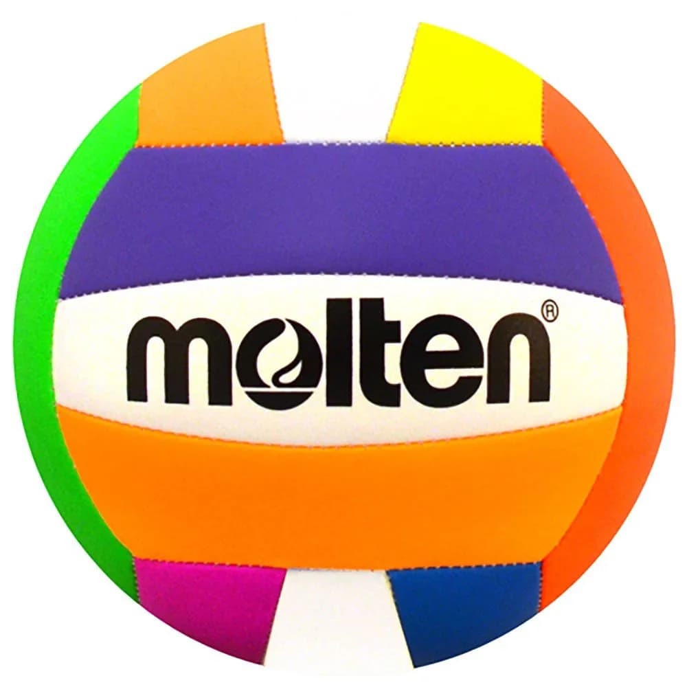 Molten Recreational Volleyball | Ultra Soft Cover for Indoor & Outdoor Play (Official Size & Weight) — Neon
