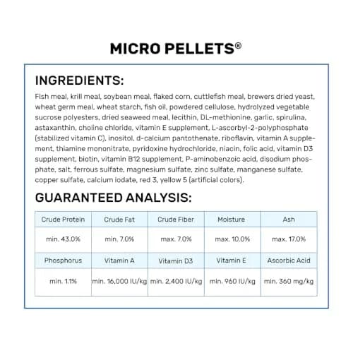 Hikari Micro Pellets Semi-Floating Fish Food 22g (0.77 oz) | Ideal for Small-Mouthed Freshwater Fish thumbnail 3
