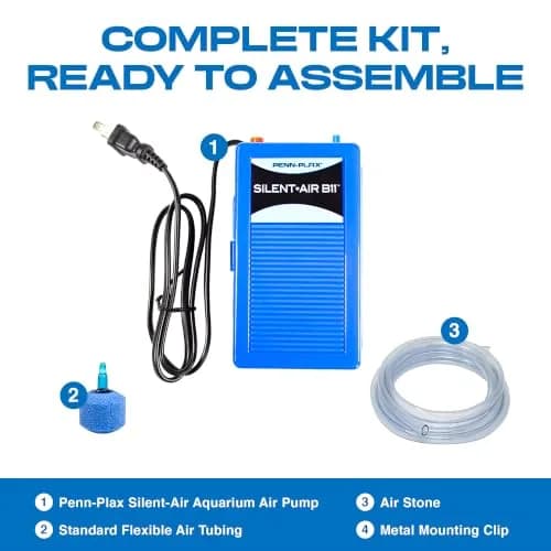 Penn-Plax Silent-Air Aquarium Air Pump with Battery Backup for Fish Tanks up to 29 Gallons | Emergency Power Outage Support thumbnail 7