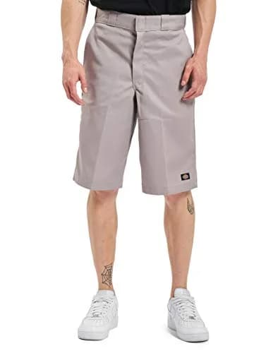 Dickies Men's 13 Inch Loose Fit Work Short - Durable Utility Shorts, Multi-Pocket Design, Lightweight for Shop & Jobsite, Silver Gray, 50 US | Heavy-Duty Workwear thumbnail 1