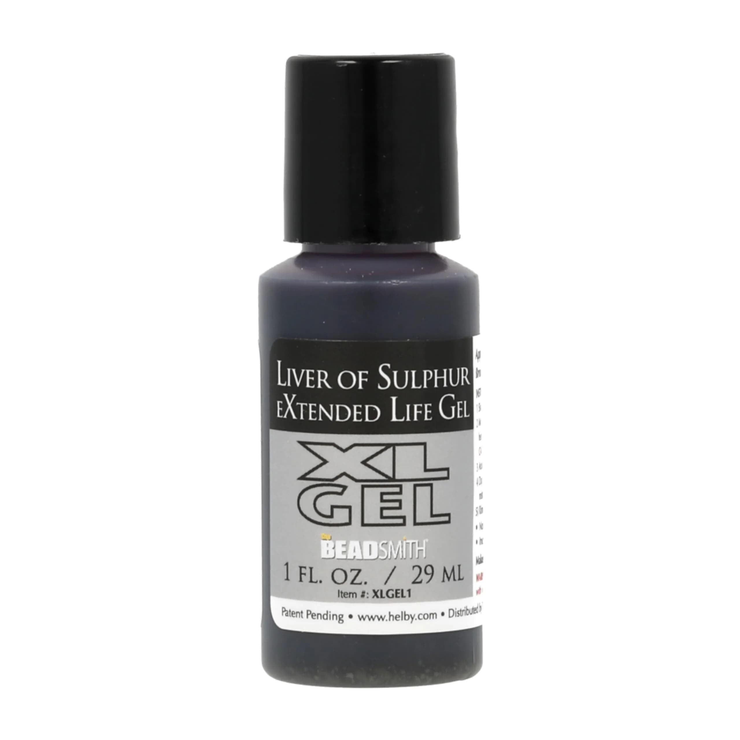 The Beadsmith XL Gel Liver of Sulfur 59ml | Extended Life Patina for Metal Art & Jewelry — 1 fl oz