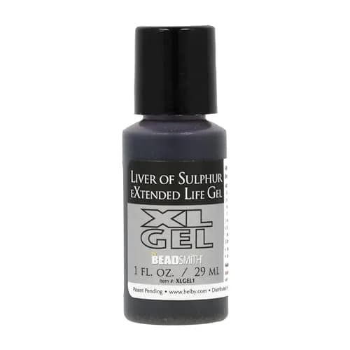 The Beadsmith XL Gel Liver of Sulfur Extended Life Gel | Patina & Oxidation for Jewelry thumbnail 1