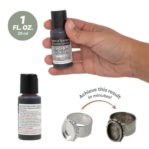 The Beadsmith XL Gel Liver of Sulfur Extended Life Gel | Patina & Oxidation for Jewelry thumbnail 5