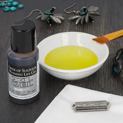 The Beadsmith XL Gel Liver of Sulfur Extended Life Gel | Patina & Oxidation for Jewelry thumbnail 6