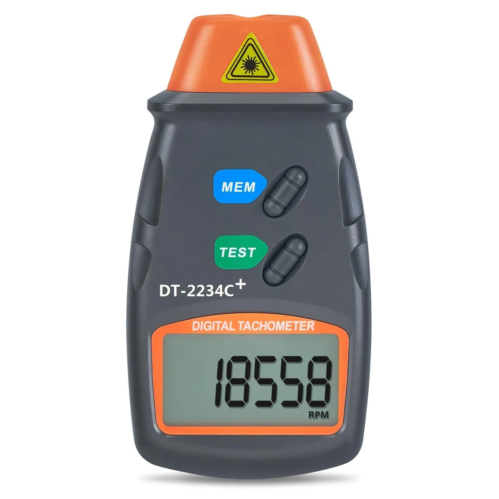 AGPTEK Professional Digital Laser Photo Tachometer Non Contact RPM Tach 131mm (5.16 inch) - main product image