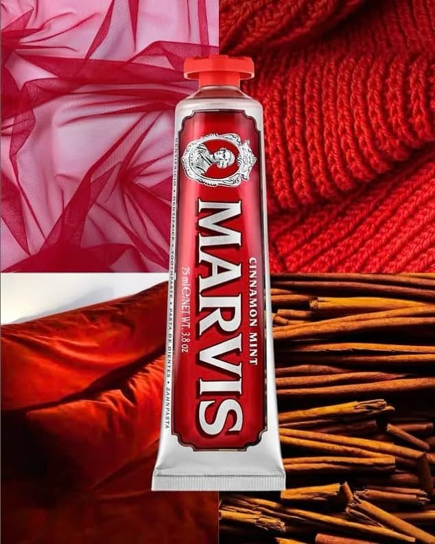 Marvis Cinnamon Mint Toothpaste 75ml (2.2 fl oz) | Made in Italy, Luxury Oral Care thumbnail 4