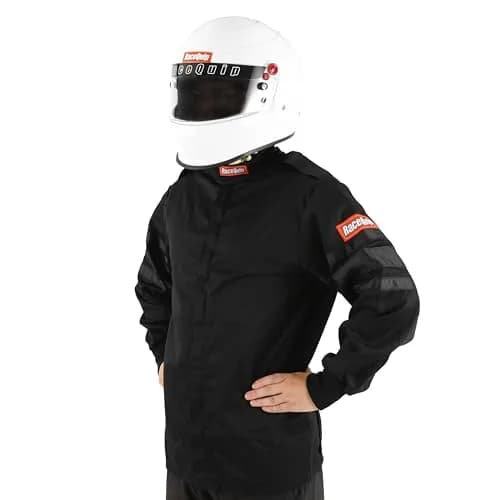 RaceQuip 110 Series Driving Jacket SFI 3.2A/1 Black 5XL | Flame-Resistant, Durable, Stylish thumbnail 2