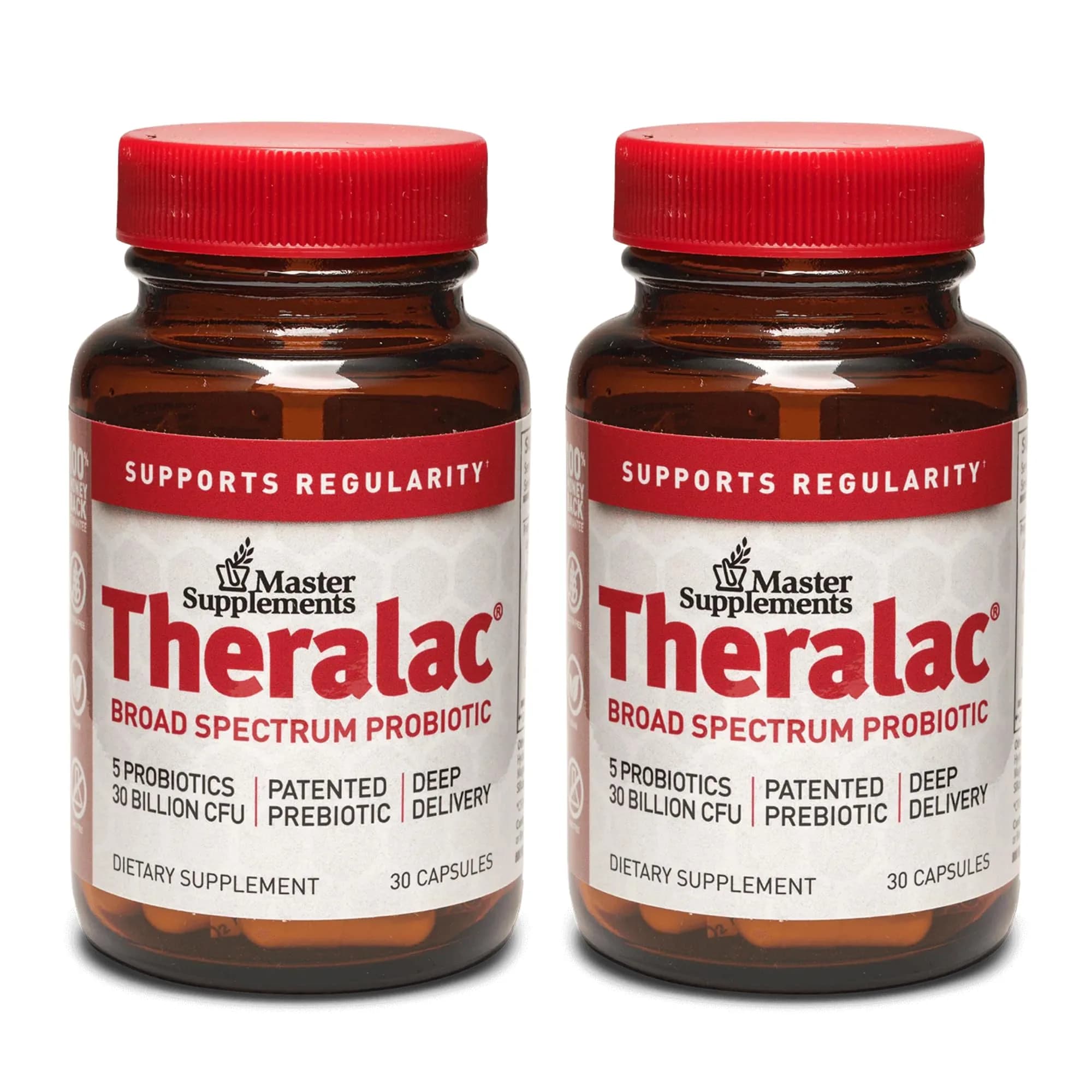 Theralac Multi-Strain Probiotic Capsules 60 Servings | Deep Gut Health & Bloating Relief - main product image
