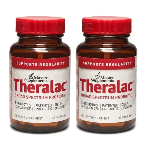 Theralac Multi-Strain Probiotic Capsules 60 Servings | Deep Gut Health & Bloating Relief thumbnail 1