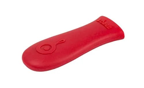 Lodge Red Silicone Hot Handle Holder | Heat-Resistant Cast Iron Skillet Handle Cover for Pans 9 Inches & Larger (14.3cm x 5.1cm) thumbnail 1