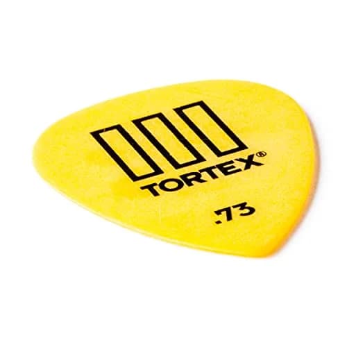 Jim Dunlop Tortex TIII Pick 0.73mm (Yellow) | 12 Pack Guitar Plectrums thumbnail 3