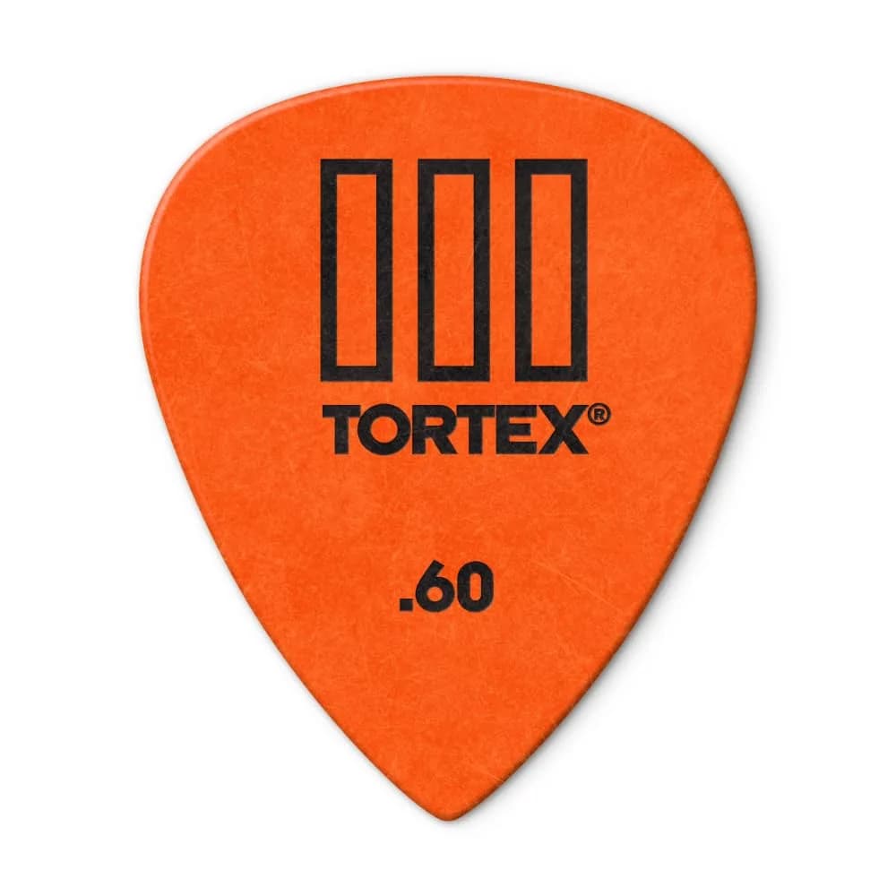 Jim Dunlop Tortex TIII Pick 0.73mm (Yellow) | 12 Pack Guitar Plectrums — ORANGE