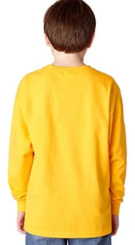 Gildan Heavy Cotton Long Sleeve T-Shirt 20F Royal Medium | Classic 100% Cotton Comfort thumbnail 4