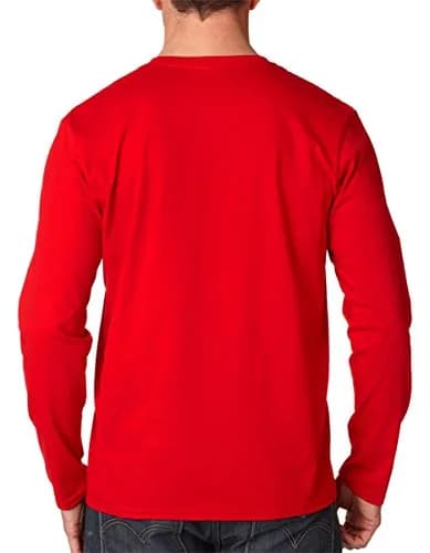 Gildan Softstyle Long Sleeve T-Shirt Navy | Preshrunk 100% Cotton, Regular Fit, Crew Neck (S-3XL) thumbnail 3