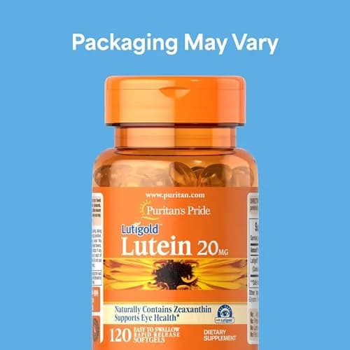 Puritan's Pride Lutein Zeaxanthin Softgels 20mg 120 Count | Eye Health Support with Antioxidant Defense thumbnail 2