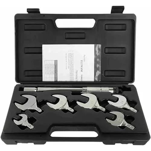 CPS Torque Wrench Set for R410A | Multi-Head, 17-29mm, Metal, Silver thumbnail 1