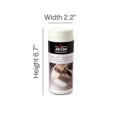 All-Clad Stainless Steel Cleaner Powder 340g (12 Oz) | Restores Shine on Pots & Pans thumbnail 5