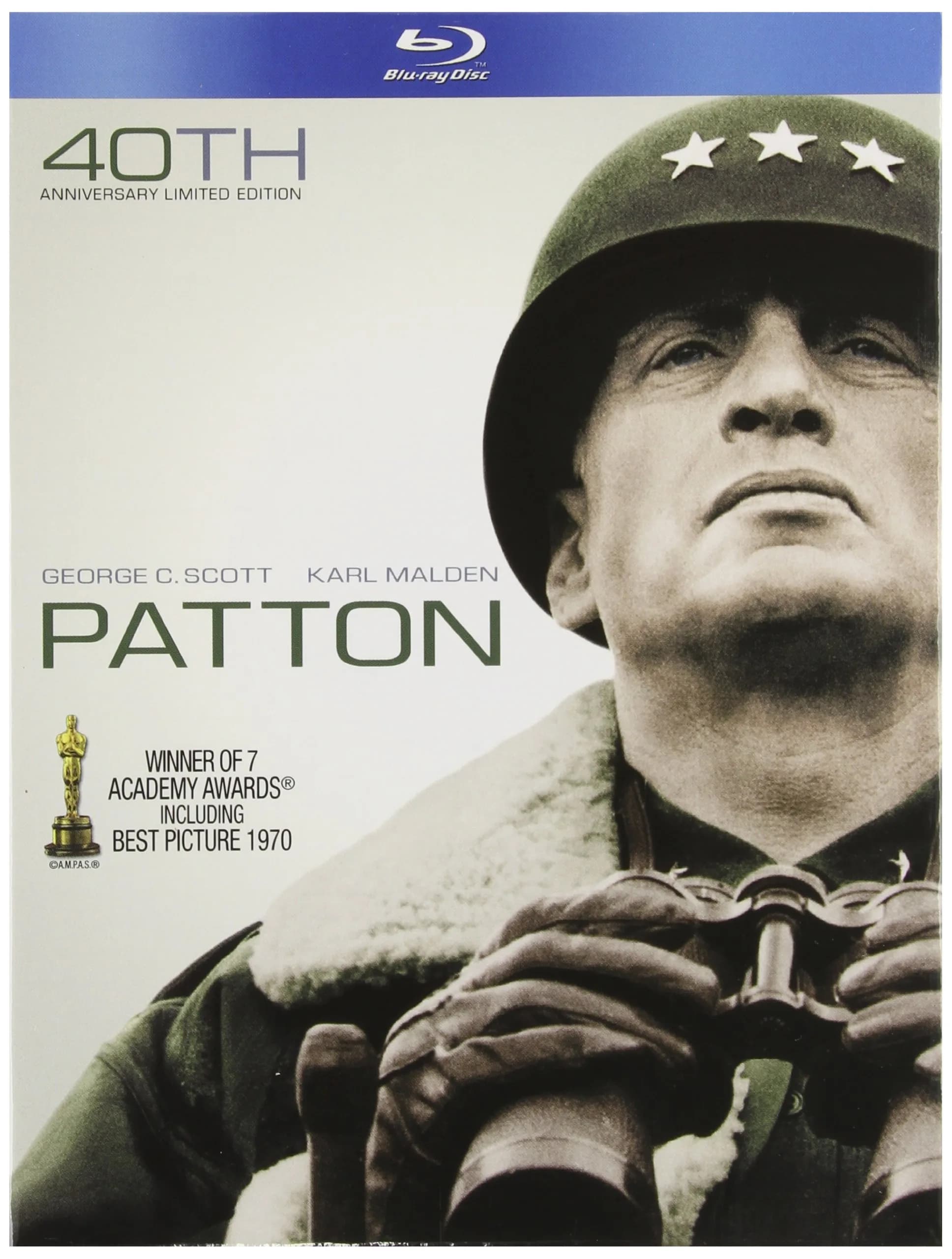 20TH CENTURY STUDIOS Patton (40th Anniversary Limited Edition) Blu-ray Book | 2 Formats, 8 Oscars, Factory Sealed - main product image