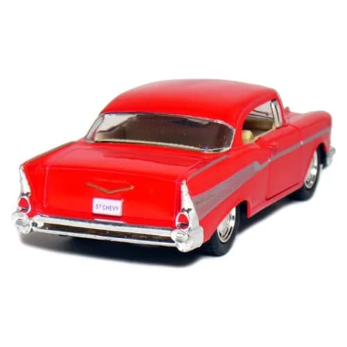 KiNSMART 1957 Chevy Bel Air Coupe 1:40 Scale 5" Die Cast Metal Classic Toy Car (4Set) | Authentic Miniature with Pull-Back Action thumbnail 4