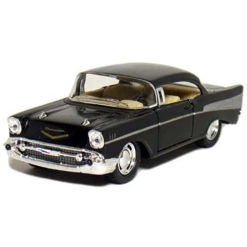 KiNSMART 1957 Chevy Bel Air Coupe 1:40 Scale 5" Die Cast Metal Classic Toy Car (4Set) | Authentic Miniature with Pull-Back Action thumbnail 2