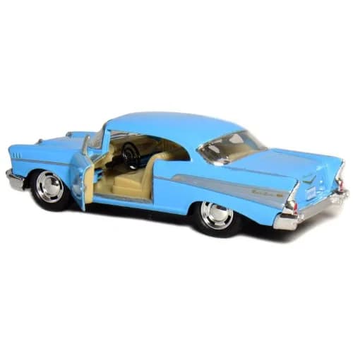 KiNSMART 1957 Chevy Bel Air Coupe 1:40 Scale 5" Die Cast Metal Classic Toy Car (4Set) | Authentic Miniature with Pull-Back Action thumbnail 3
