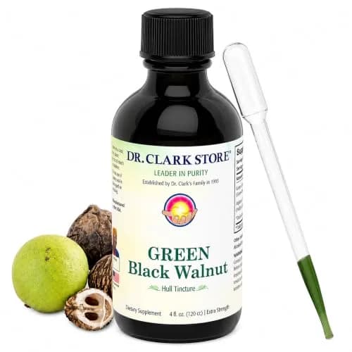 Dr Clark Store Green Black Walnut Hull Tincture Extract 118ml (4 Fl Oz) | Supports Intestinal Microbial Balance thumbnail 1