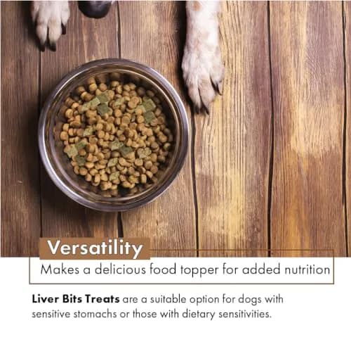 Liver Bits Freeze Dried Dog Treats 60 Count | All Natural Beef Liver, Low Calorie, USA Made thumbnail 6