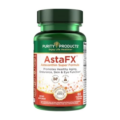Purity Products AstaFX Astaxanthin Antioxidant Super Formula 60 Capsules | Supports Immune & Heart Health thumbnail 1