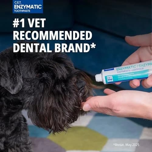 Virbac C.E.T. Oral Hygiene Kit for Dogs & Cats, Poultry Flavor Toothpaste with Dual-Ended Toothbrush & Fingerbrush (1 Kit) thumbnail 2
